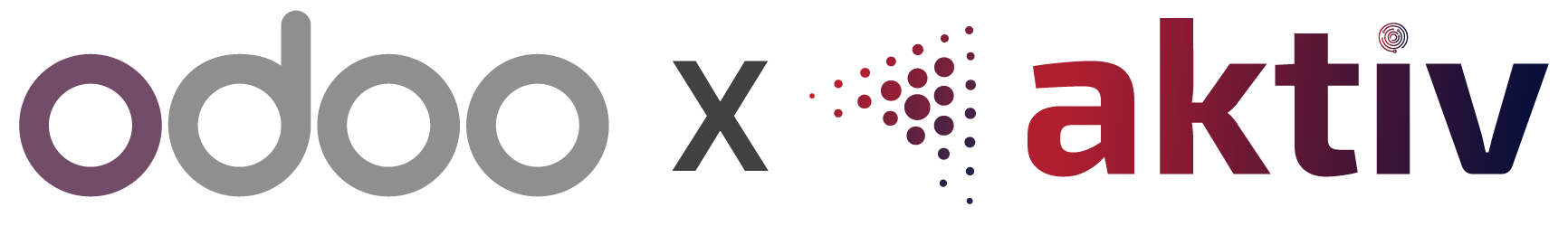 odoo and aktiv brand logos