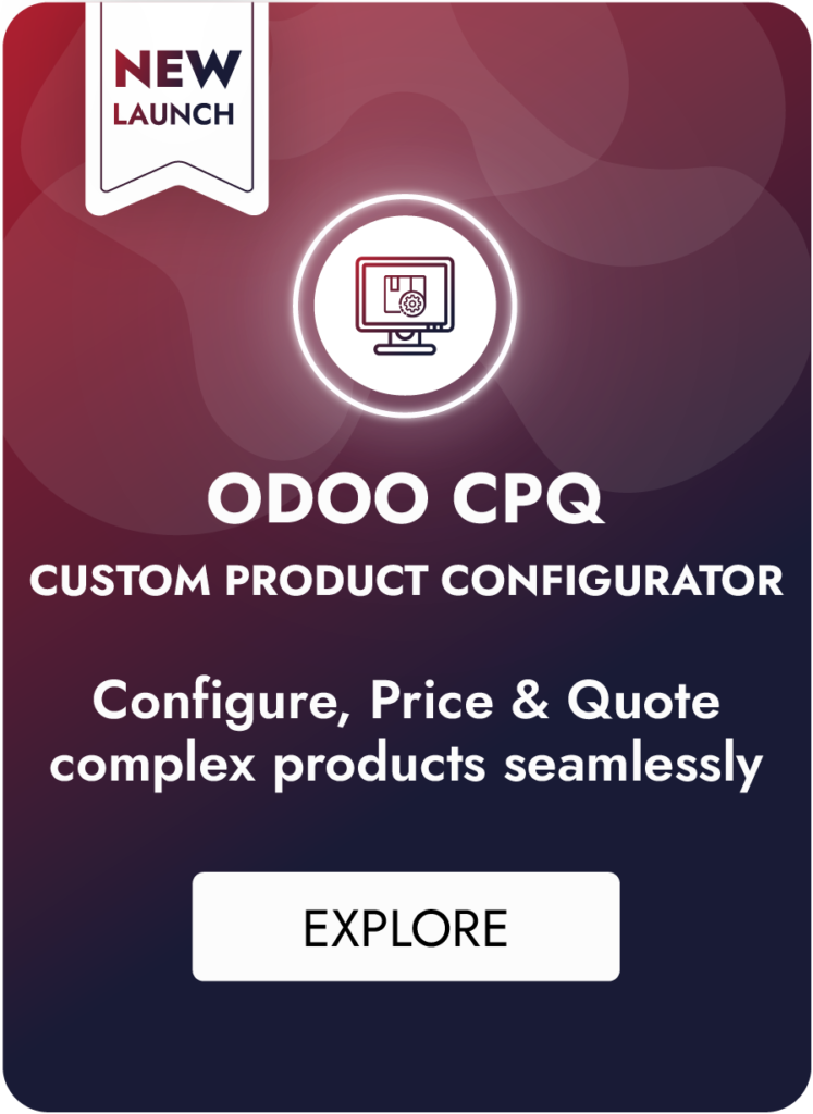 Odoo CPQ Page Banner in Menu