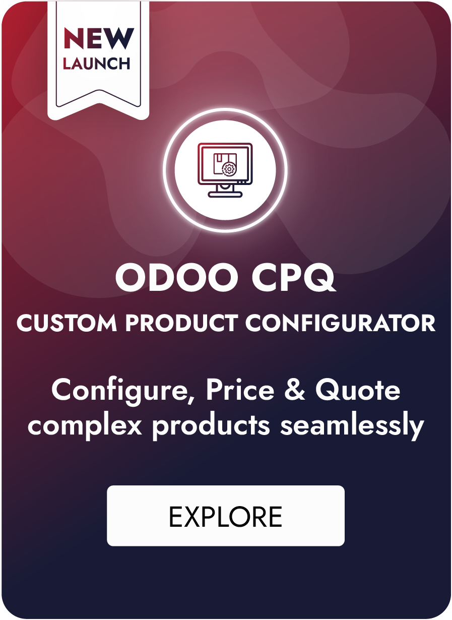 Odoo CPQ Page Banner in Menu